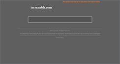 Desktop Screenshot of increateble.com